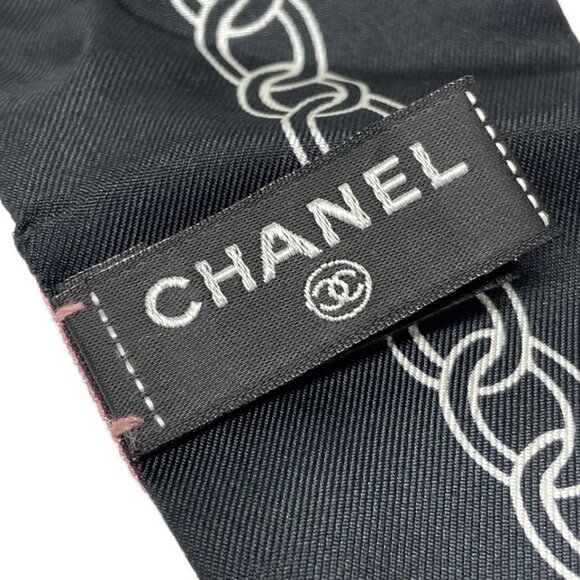 CHANEL - Black Pink Multi Scarf 227-072625 - Picture 3 of 5